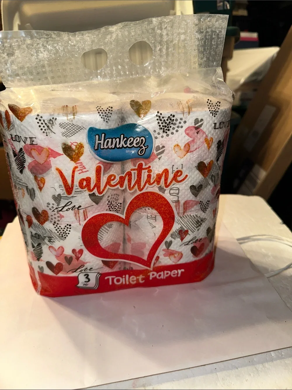 Valentine 4-Pack Toilet Paper